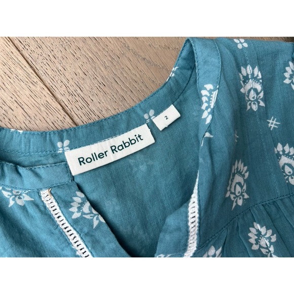 Roberta Roller Rabbit Girls Swim Coverup Dress Blue Sz 2 - Picture 4 of 4